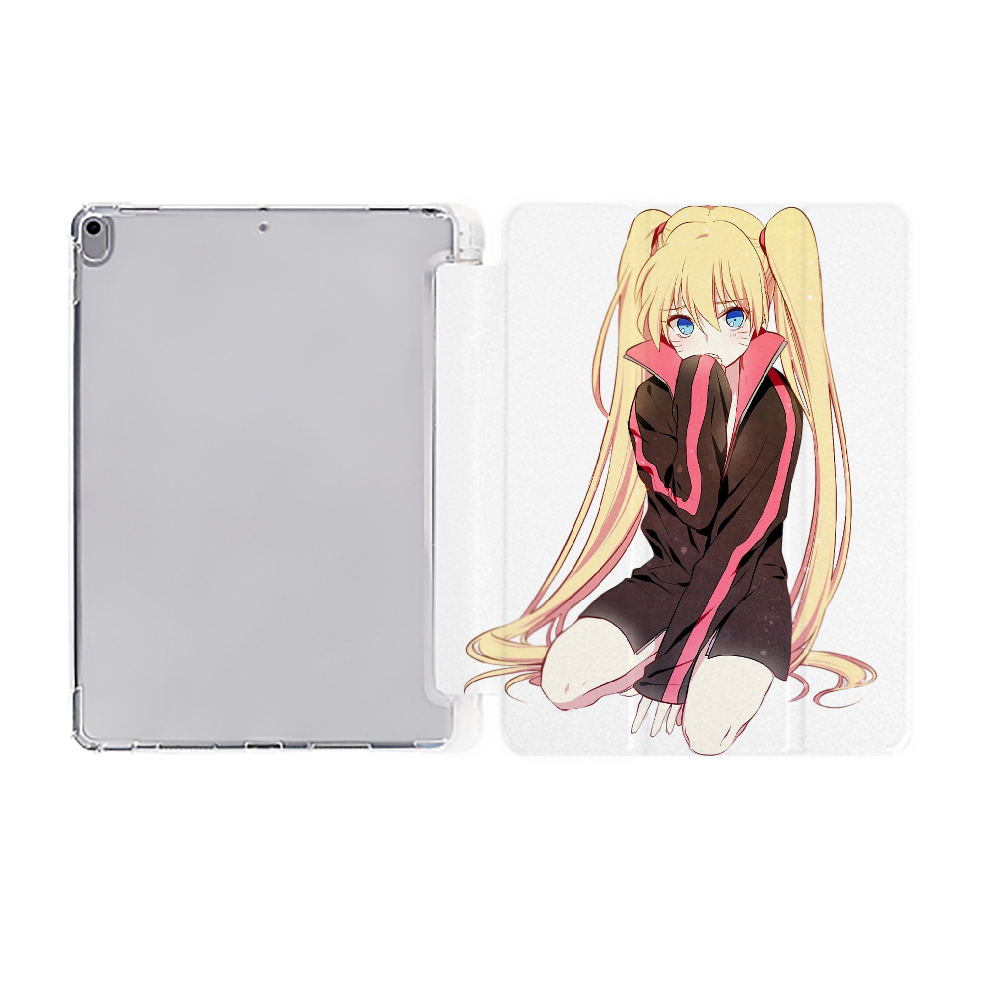 （画像用） NARUTO -ナルト- うずまき ナルト Uzumaki Naruto IPad ケース ペン収納付き 三つ折りスタンド PUレザー×シリコン 対応機種9.5/10.5/10.9インチ